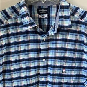 Psycho Bunny Multicolor Plaid Casual Shirt